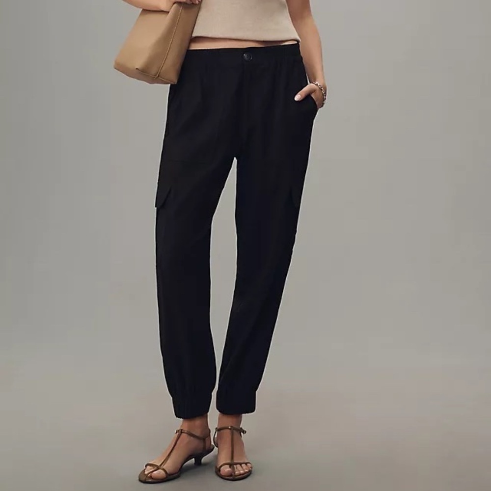 NWT Anthropologie   Black Harmony Cargo Pants by Sanctuary sz 25